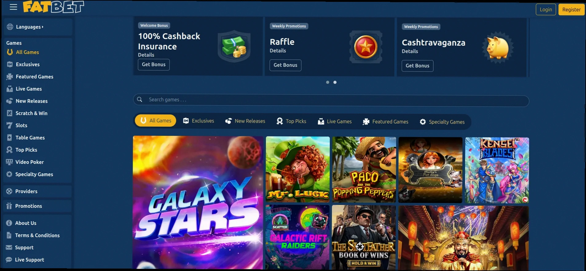 Fatbet Casino bonus 300% fino a 2.500€ + 150 Giri Gratuiti